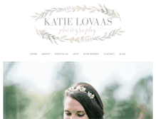 Tablet Screenshot of katielovaasphotography.com